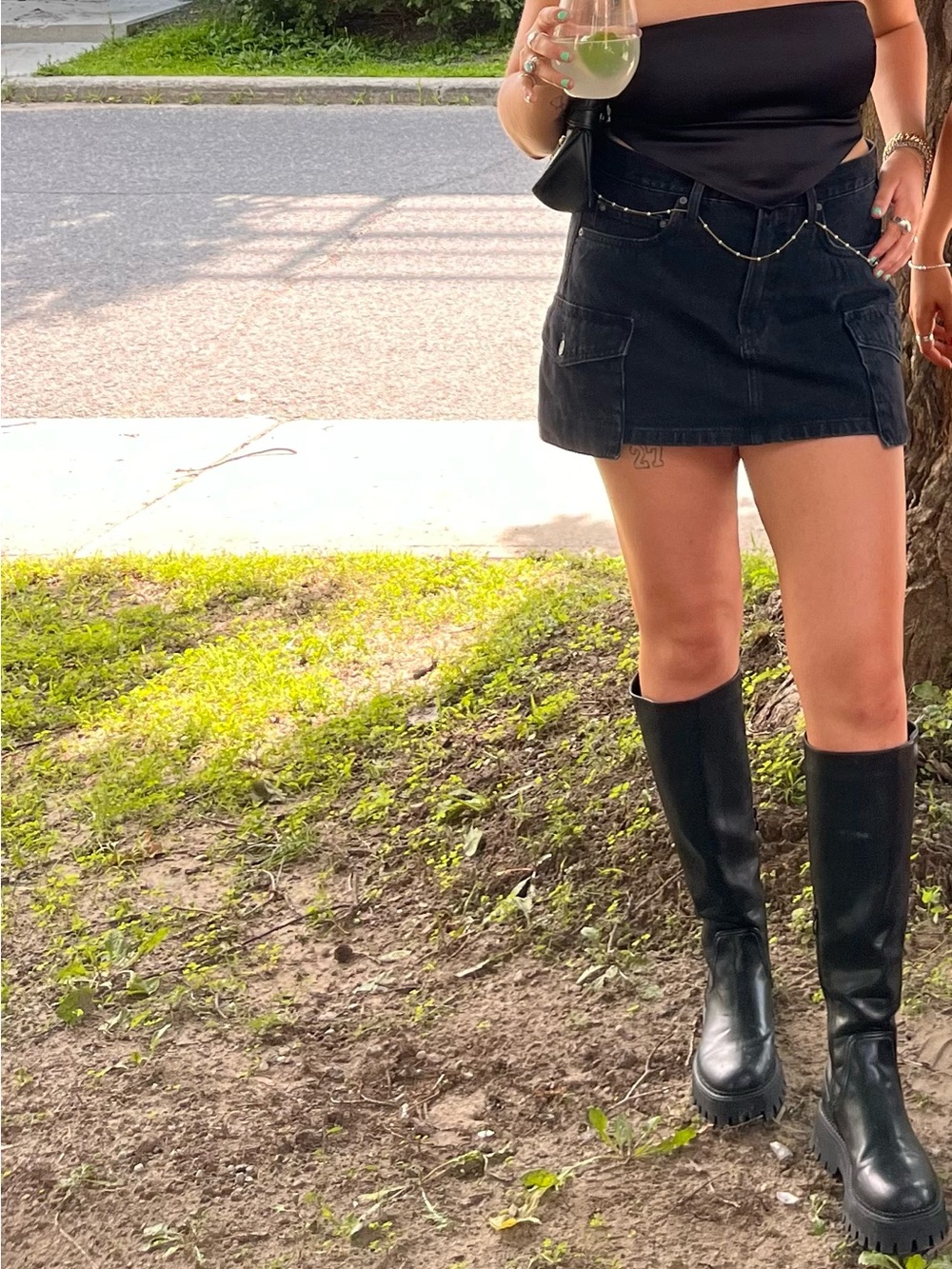 Denim Forum ‘90s Mid-Rise Cargo Mini Skirt🖤